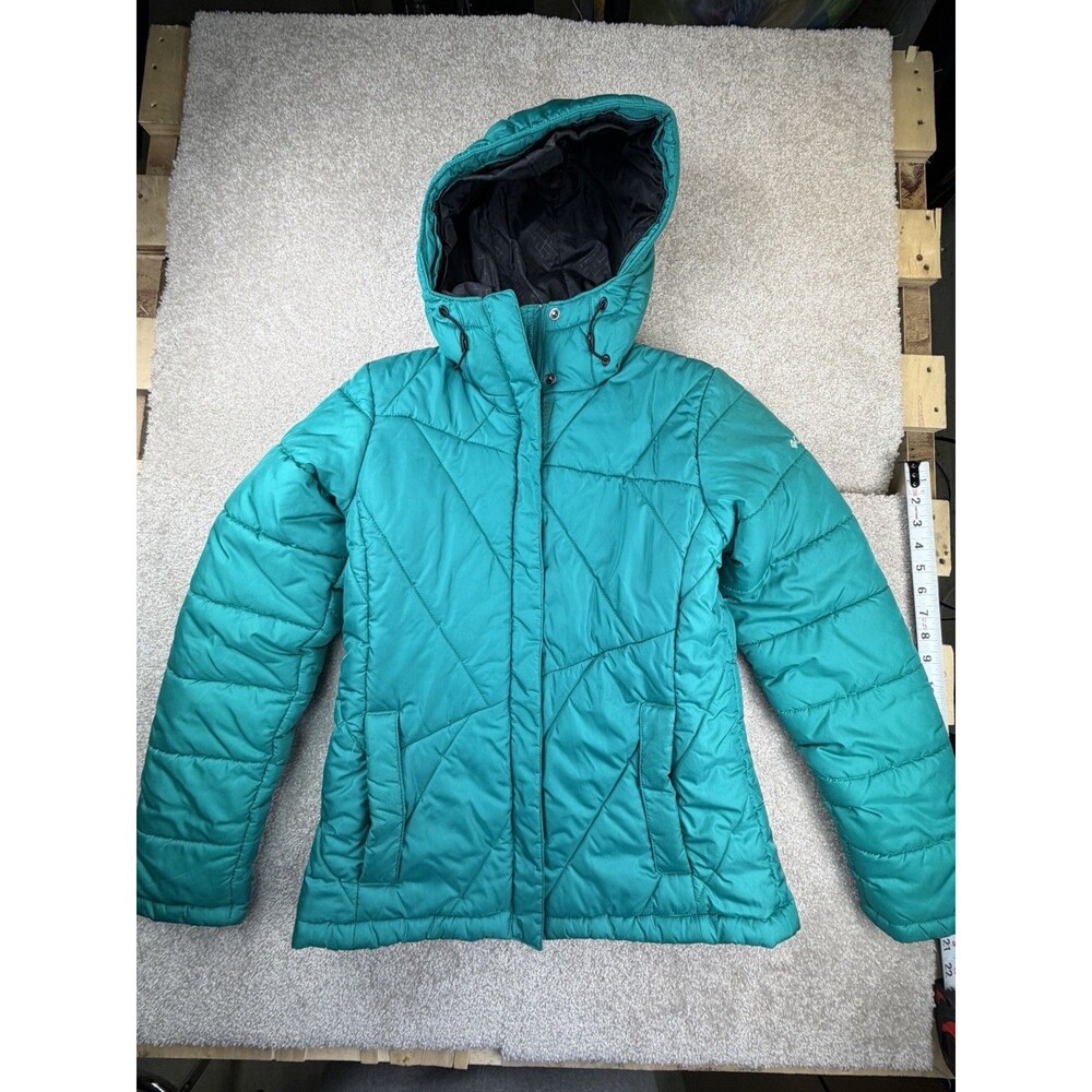 Women’s Columbia Size S‎ Powder Lite Omni Heat Puffer Jacket Teal Green